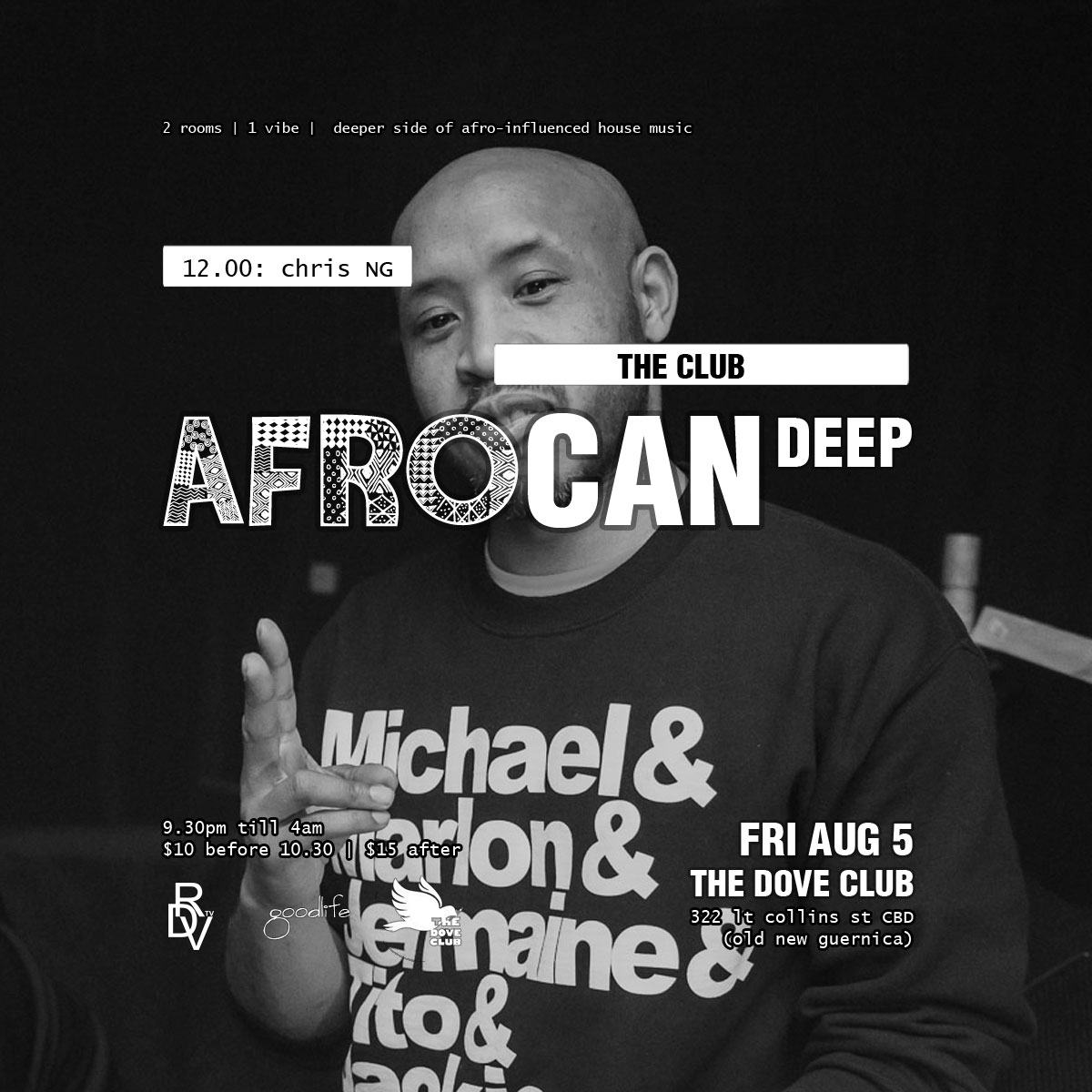 Chris NG live mix from Afrocan v AU Rendez-Vous Fri Aug 5