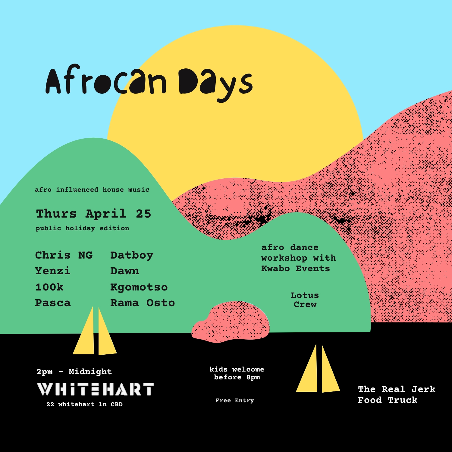 Afrocan Days Thurs Apr 25 @ Whitehart